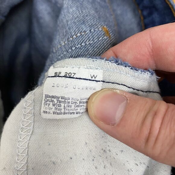 Levis Jeans Men's 44x30 Blue 80s‎ VTG Orange Tab 20505-0216 Made in USA Vintage - Picture 13 of 16